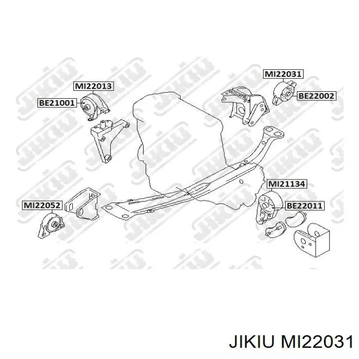 Задняя опора двигателя MI22031 Jikiu