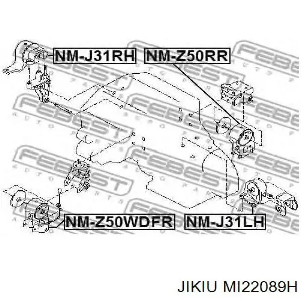 Задняя опора двигателя MI22089H Jikiu