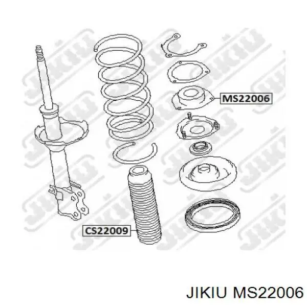 Опора амортизатора переднего MS22006 Jikiu