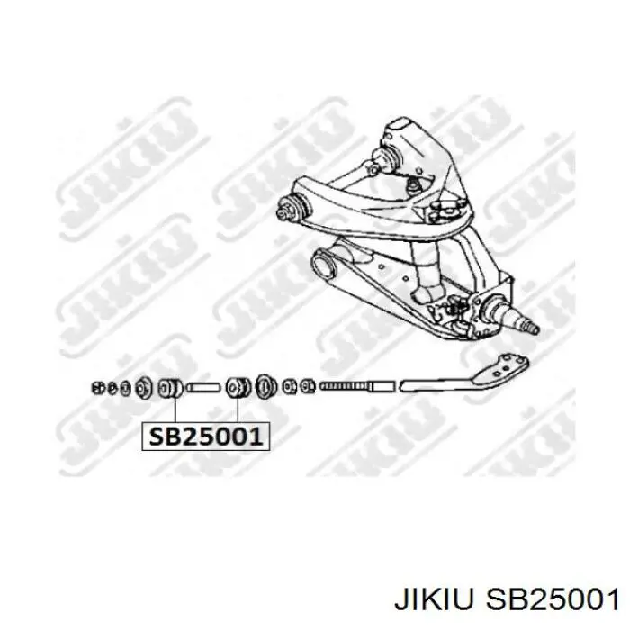 Сайлентблок растяжки переднего нижнего рычага SB25001 Jikiu