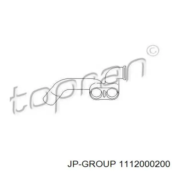Патрубок системы рециркуляции отработавших газов EGR 111794755 Hans Pries (Topran)