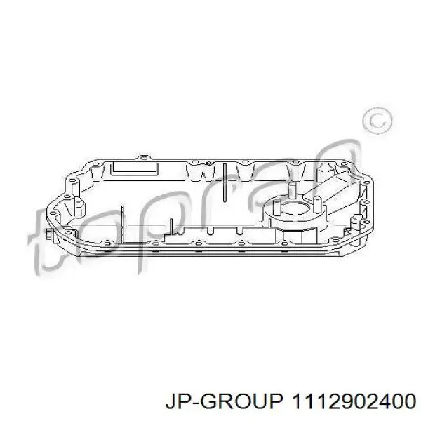 1112902400 JP Group поддон масляный картера двигателя