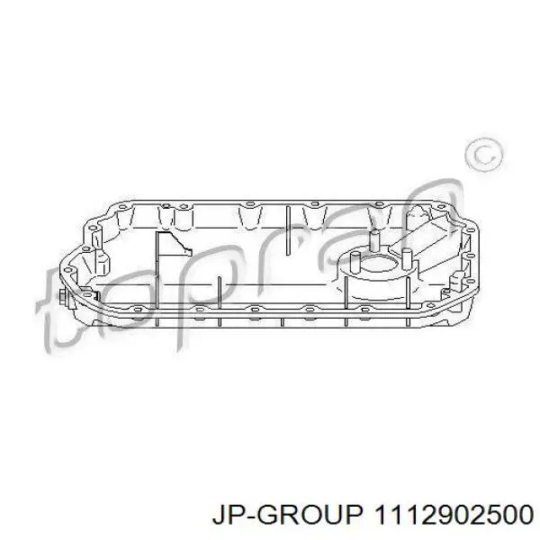 1112902500 JP Group поддон масляный картера двигателя, нижняя часть