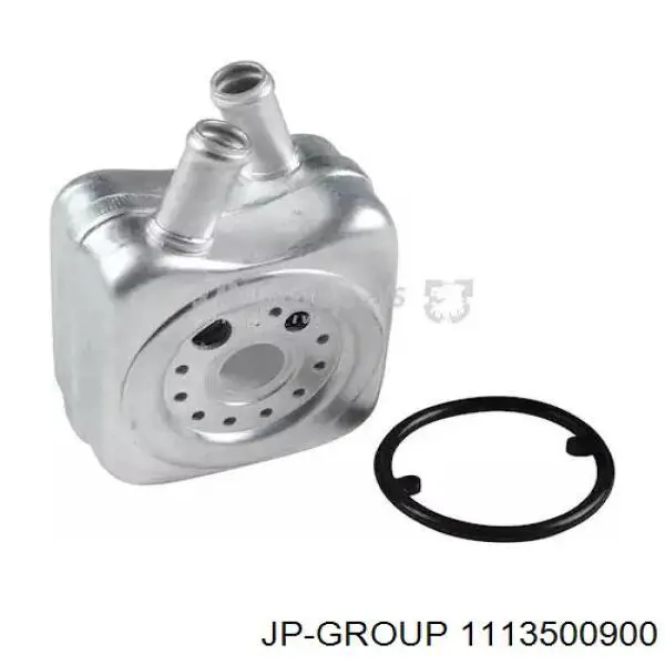 1113500900 JP Group радиатор масляный (холодильник, под фильтром)
