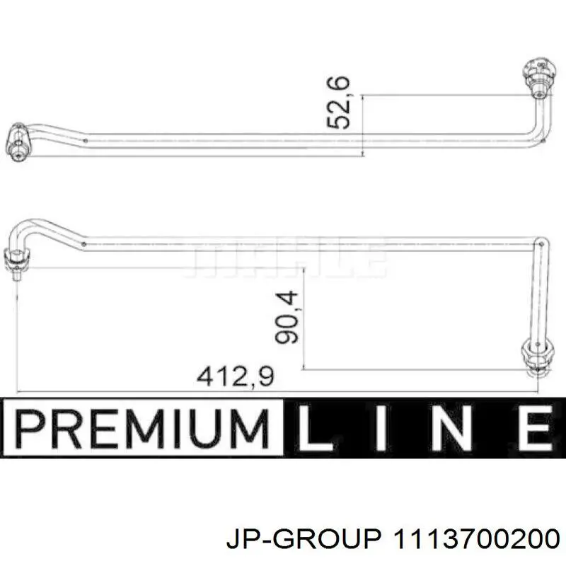 Tubo (Manguera) Para Drenar El Aceite De Una Turbina 1113700200 JP Group