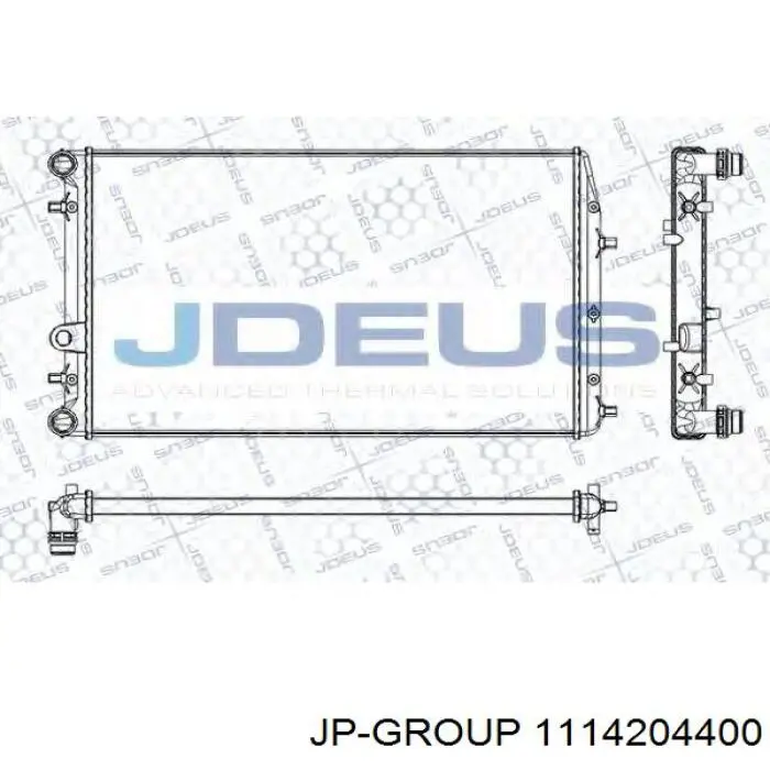 Радиатор 1114204400 JP Group