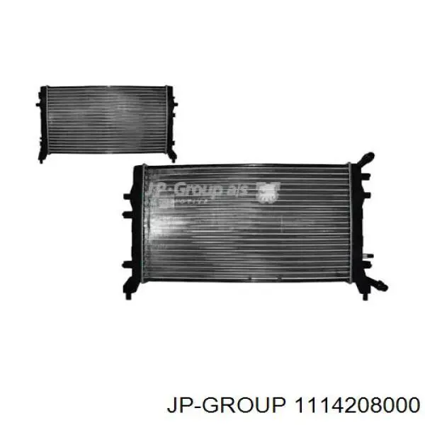 1114208000 JP Group radiador de esfriamento de motor