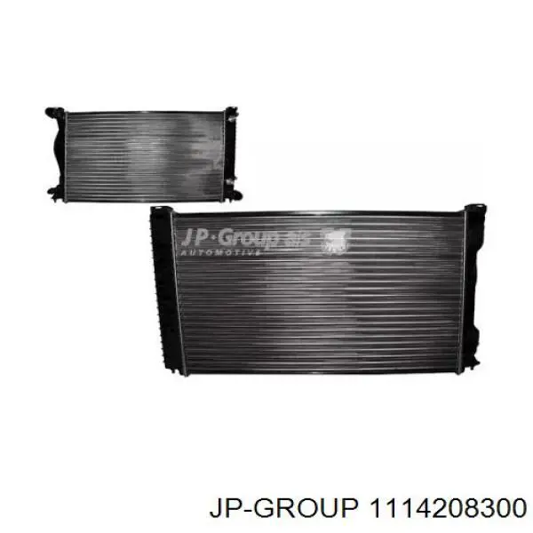 1114208300 JP Group radiador de esfriamento de motor