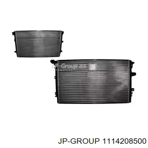 1114208500 JP Group radiador de esfriamento de motor