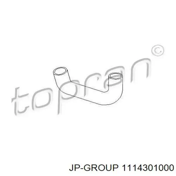 Шланг (патрубок) термостата 1114301000 JP Group