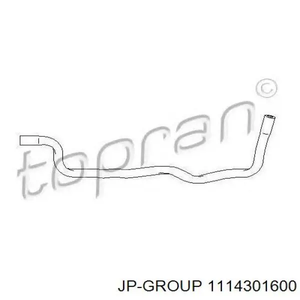 Шланг (патрубок) жидкостного охлаждения турбины, обратка JP Group 1114301600 цена, от 4.02 USD