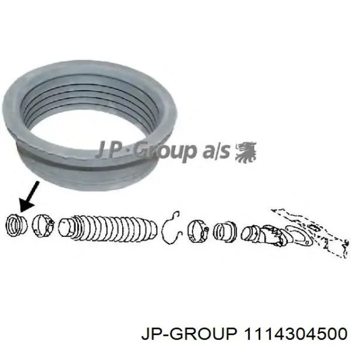 Купить 1114304500 JP Group Патрубок на печку