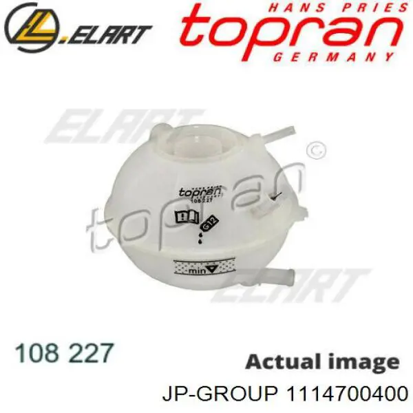 Бачок системы охлаждения 1114700400 JP Group