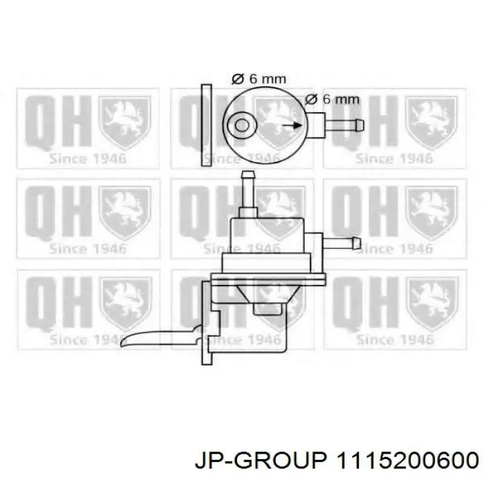 Купить 1115200600 JP Group Механический топливный насос