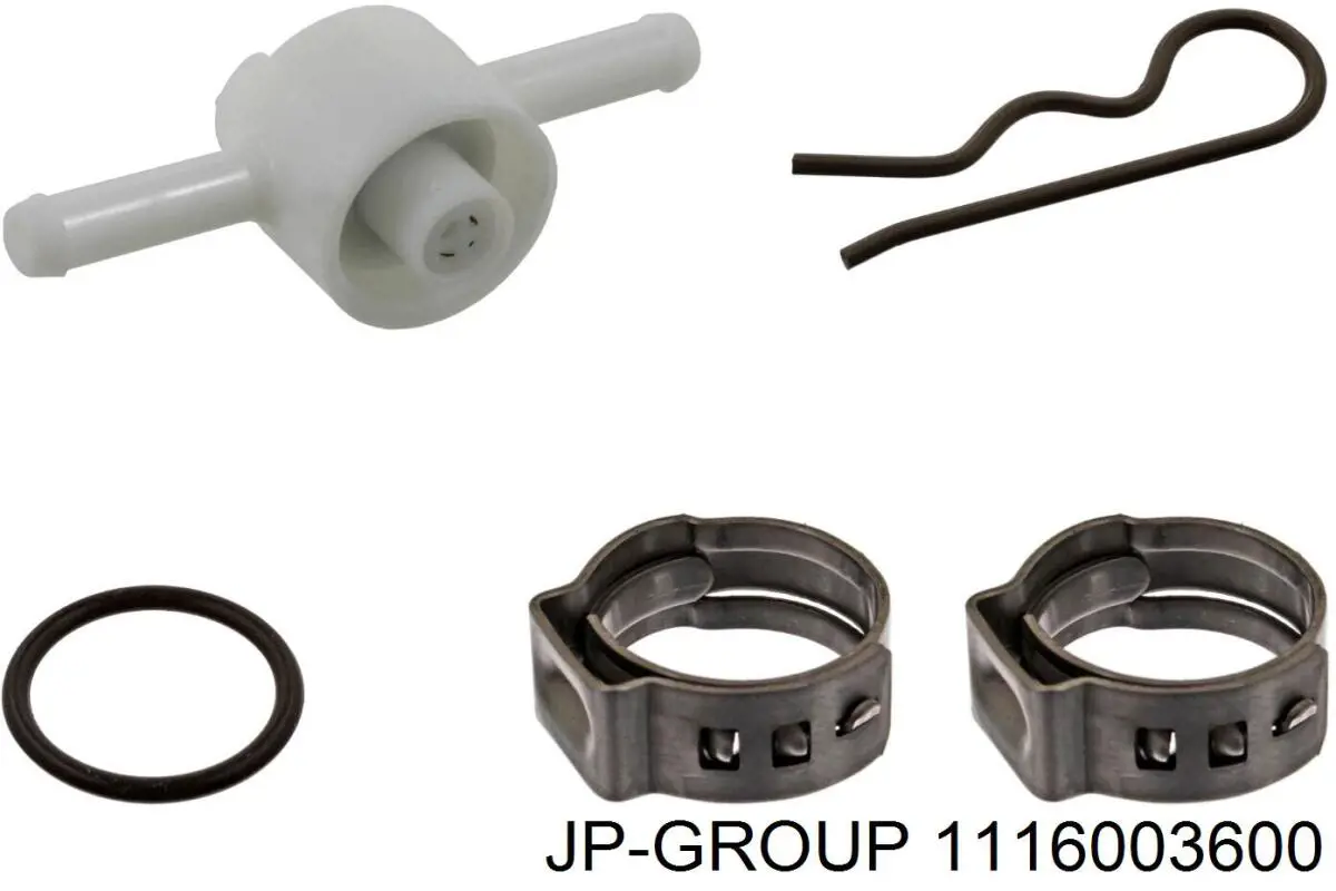 Обратный клапан возврата топлива JP Group 1116003600