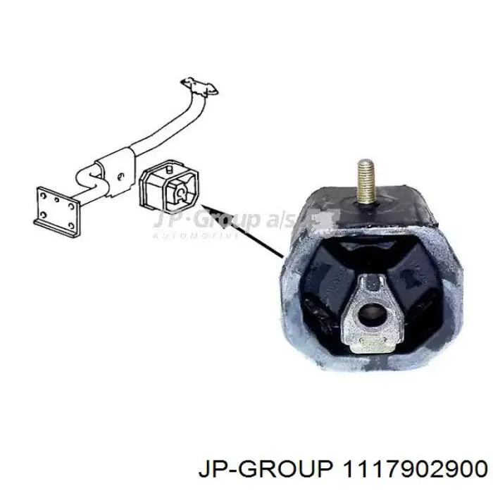 Левая/правая опора двигателя 1117902900 JP Group