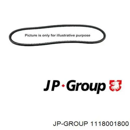 1118001800 JP Group ремень генератора
