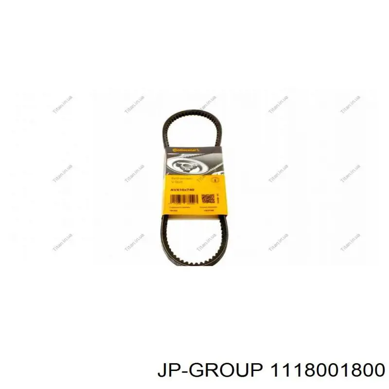 Correa trapezoidal 1118001800 JP Group