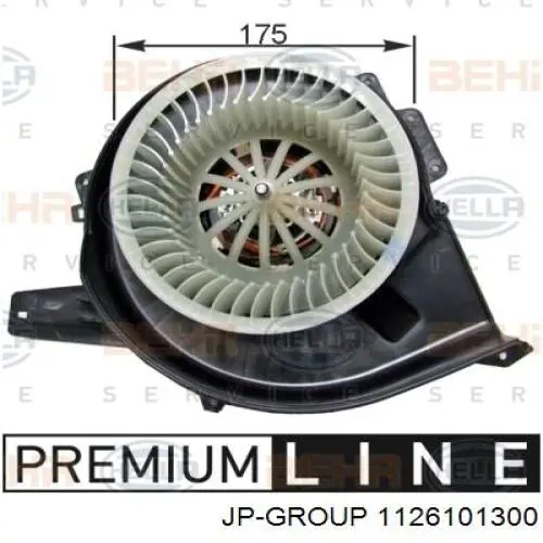 Вентилятор печки 1126101300 JP Group