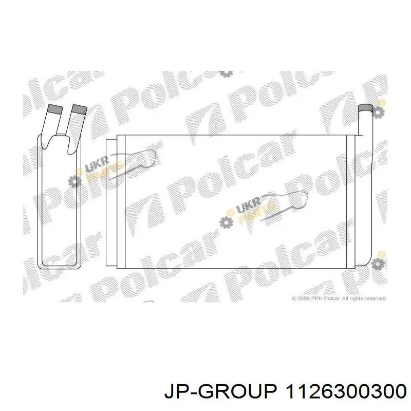 Radiador de calefacción 1126300300 JP Group