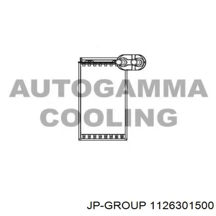 Радиатор печки (отопителя) JP Group 1126301500 цена, от 27.09 USD
