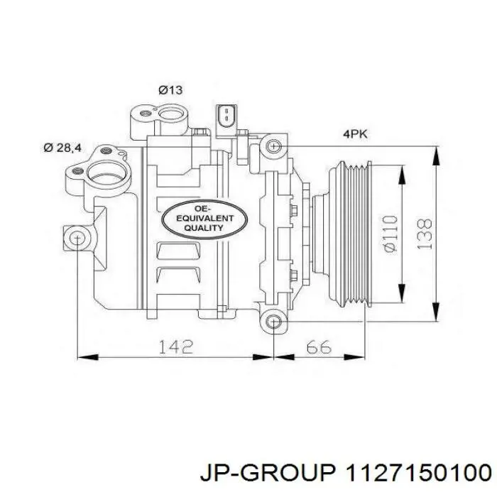 Магнитная катушка компрессора кондиционера JP Group 1127150100 цена, от 69.64 USD