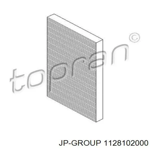 Фильтр салона 1128102000 JP Group