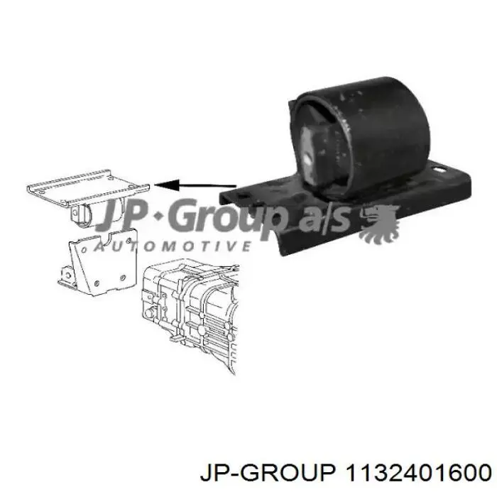 Купить 1132401600 JP Group Подушка трансмиссии (опора коробки передач) правая