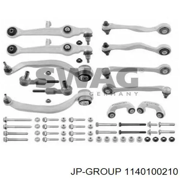 Купить 1140100210 JP Group Комплект рычагов передней подвески