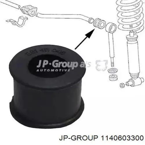 Втулка стабилизатора переднего наружная JP Group 1140603300