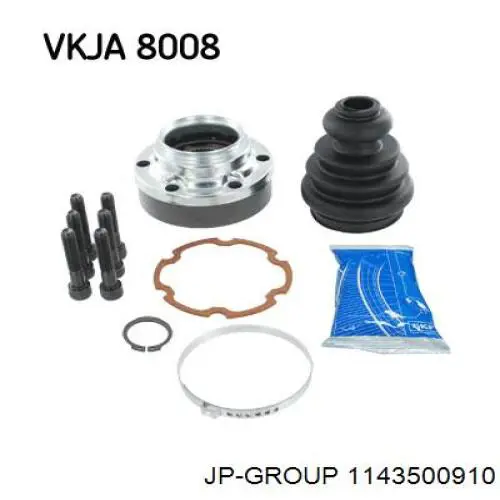 Шарнир угловых скоростей внутренний передний JP Group 1143500910 цена, от 30.54 USD