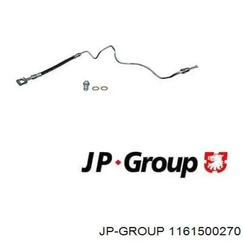 Шланг тормозной задний левый JP Group 1161500270