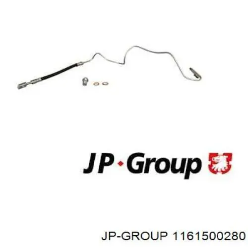 Шланг тормозной задний правый JP Group 1161500280