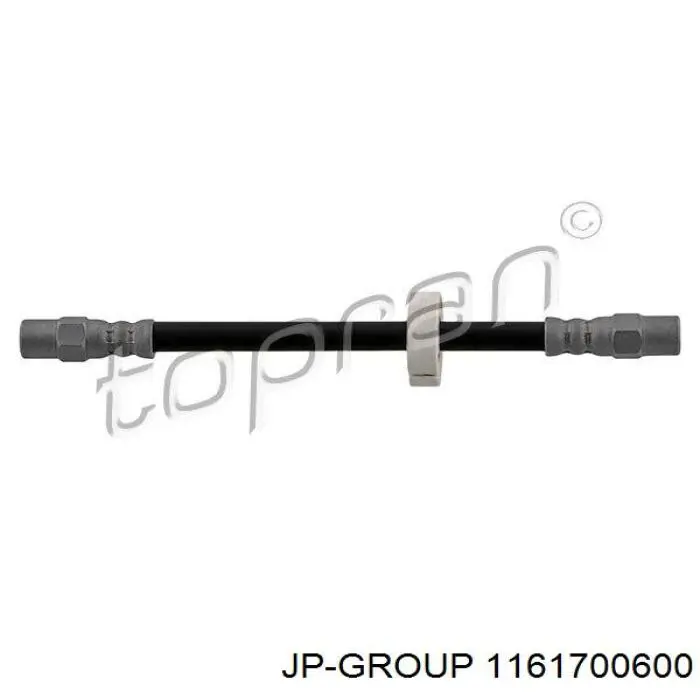 Tubo flexible de frenos trasero 1161700600 JP Group