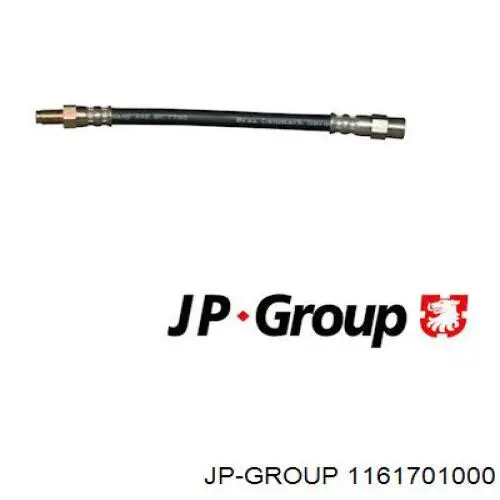 Шланг тормозной задний JP GROUP 1161701000