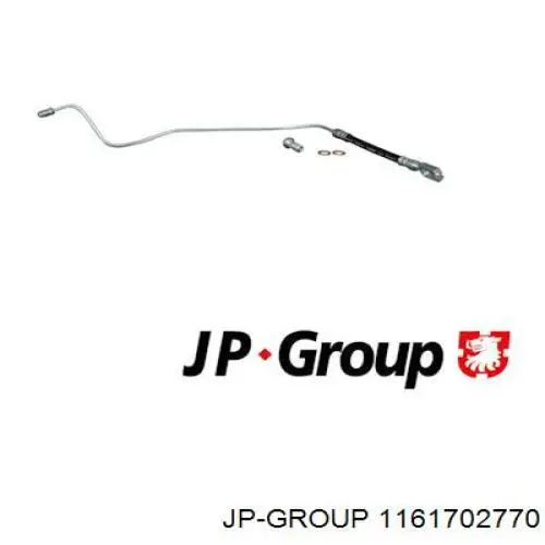 Шланг тормозной задний левый JP Group 1161702770