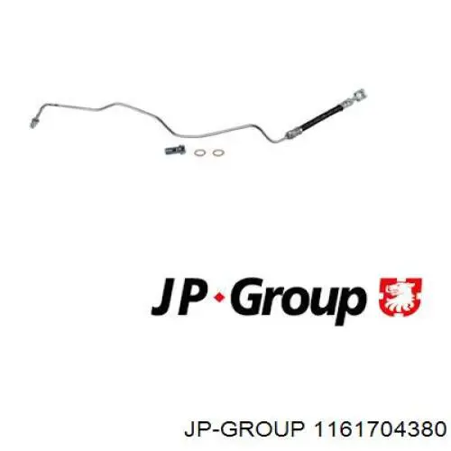 Шланг тормозной задний правый JP Group 1161704380
