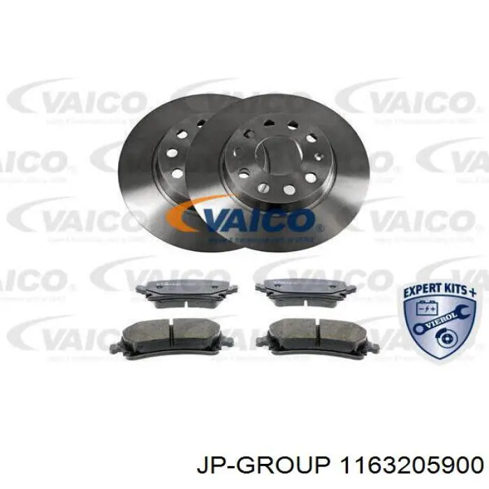 Купить 1163205900 JP Group Диск тормозной задний