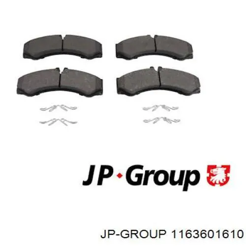 1163601610 JP Group передние тормозные колодки