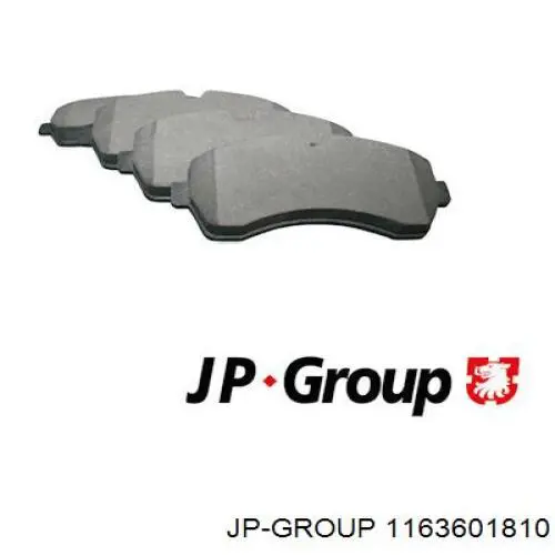 1163601810 JP Group колодки тормозные передние дисковые