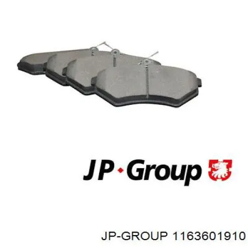1163601910 JP Group колодки тормозные передние дисковые