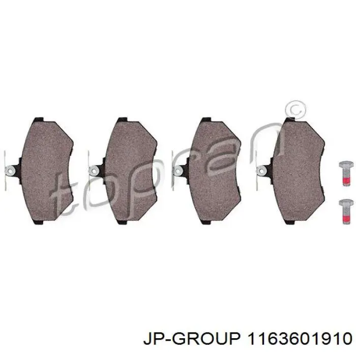 Купить 1163601910 JP Group Колодки тормозные