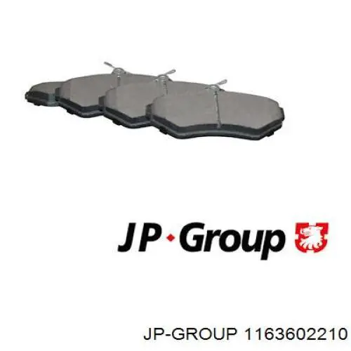 Передние тормозные колодки 1163602210 JP Group