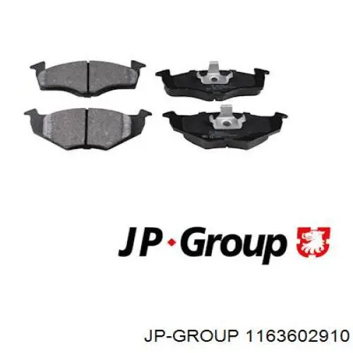 Передние тормозные колодки 1163602910 JP Group