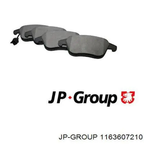 1163607210 JP Group передние тормозные колодки