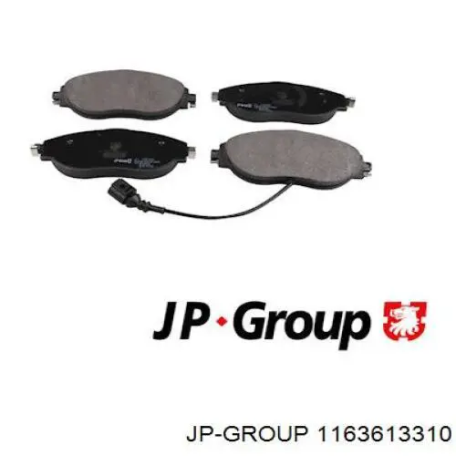 Передние тормозные колодки 1163613310 JP Group