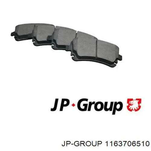 Колодки тормозные задние дисковые JP GROUP 1163706510