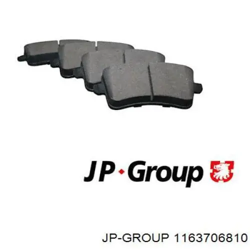 Задние тормозные колодки 1163706810 JP Group