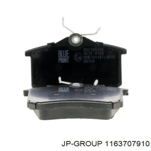 1163707910 JP Group задние тормозные колодки