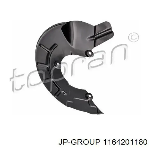 Захист гальмівного диска, переднього, правого 1164201180 JP Group
